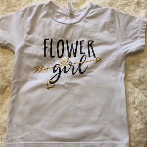Flower girl shirt 4t